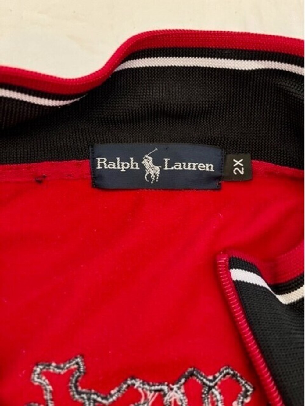 Vintage Ralph Lauren Rugby Football Club 1967 Track Jacket Embroidered Logo 2X